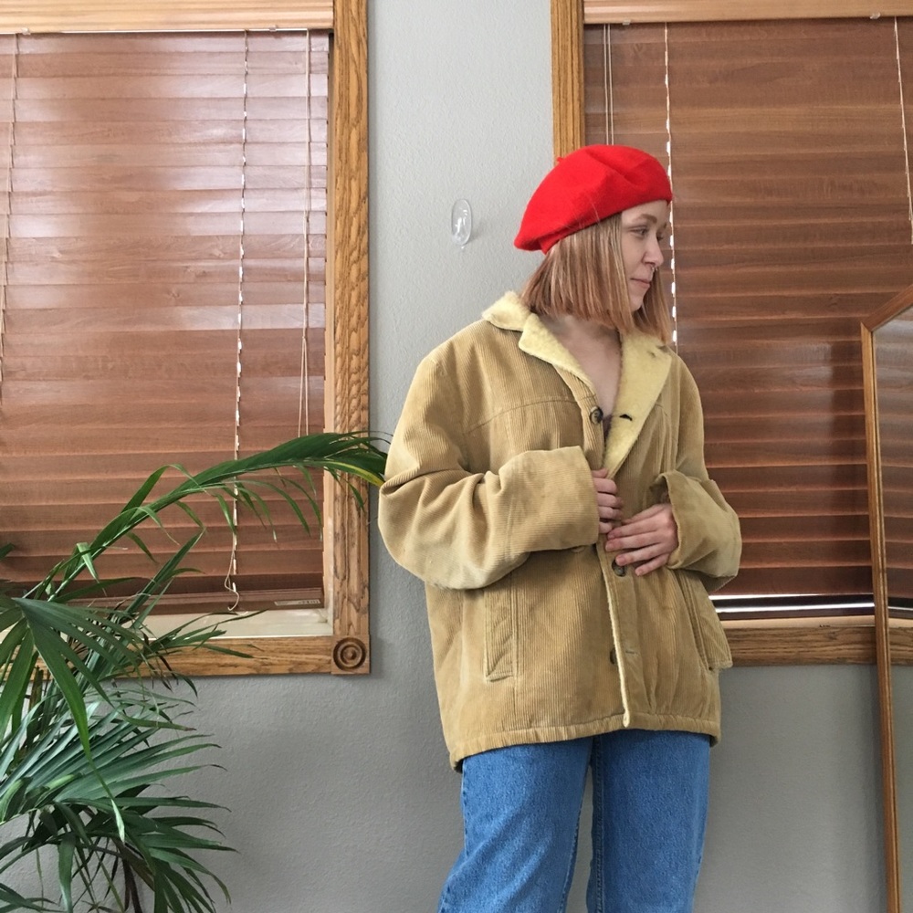 Vintage Sherpa Lined Corduroy Jacket - Picture 2 of 8